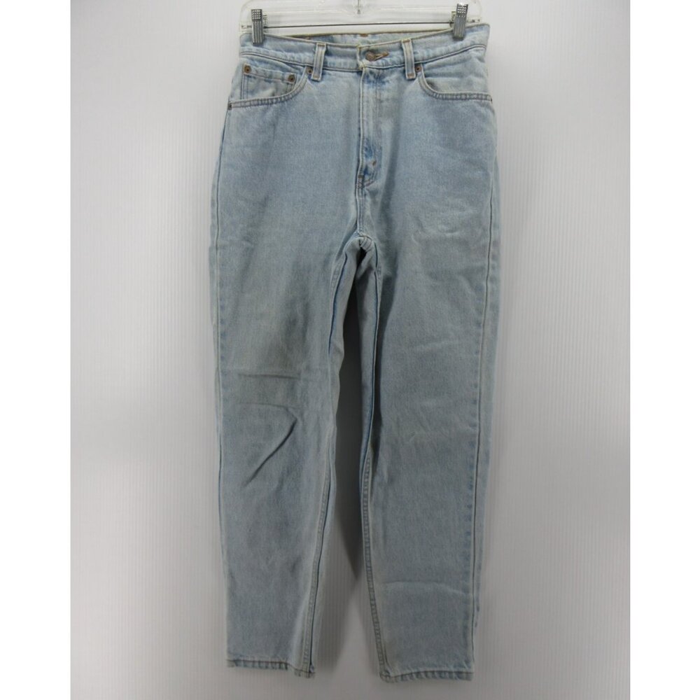 VINTAGE Levis 521 Jeans 10 Petites Mom Tapered Leg Red Tab 90s USA